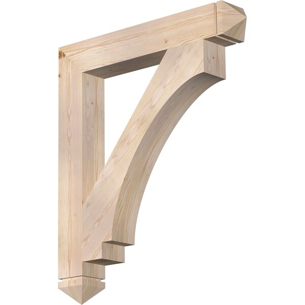 Ekena Millwork Imperial Arts & Crafts Smooth Bracket, Douglas Fir, 5 1/2"W x 38"D x 44"H BKT06X38X44IMP03SDF - main